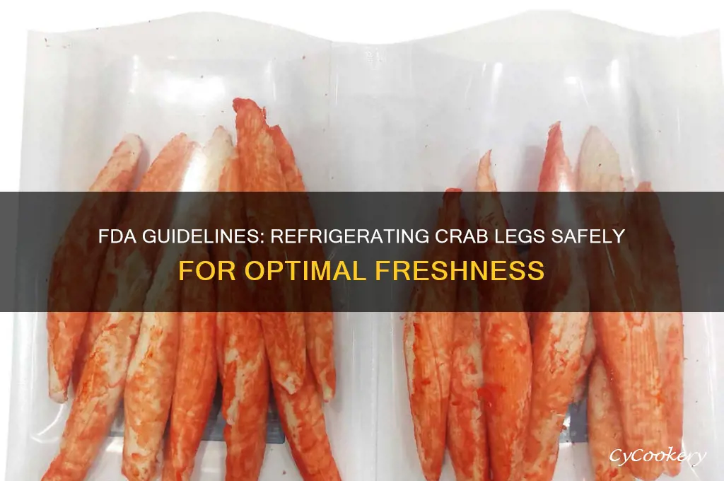 how long can crab legs be refrigerated fda