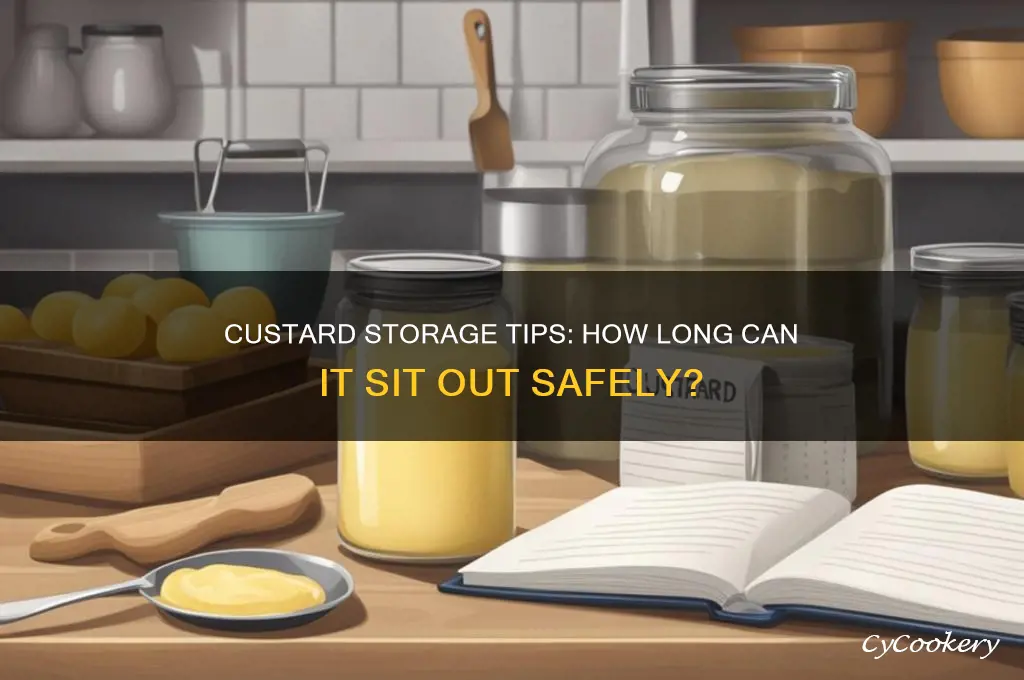 how long can custard be out of refrigerator