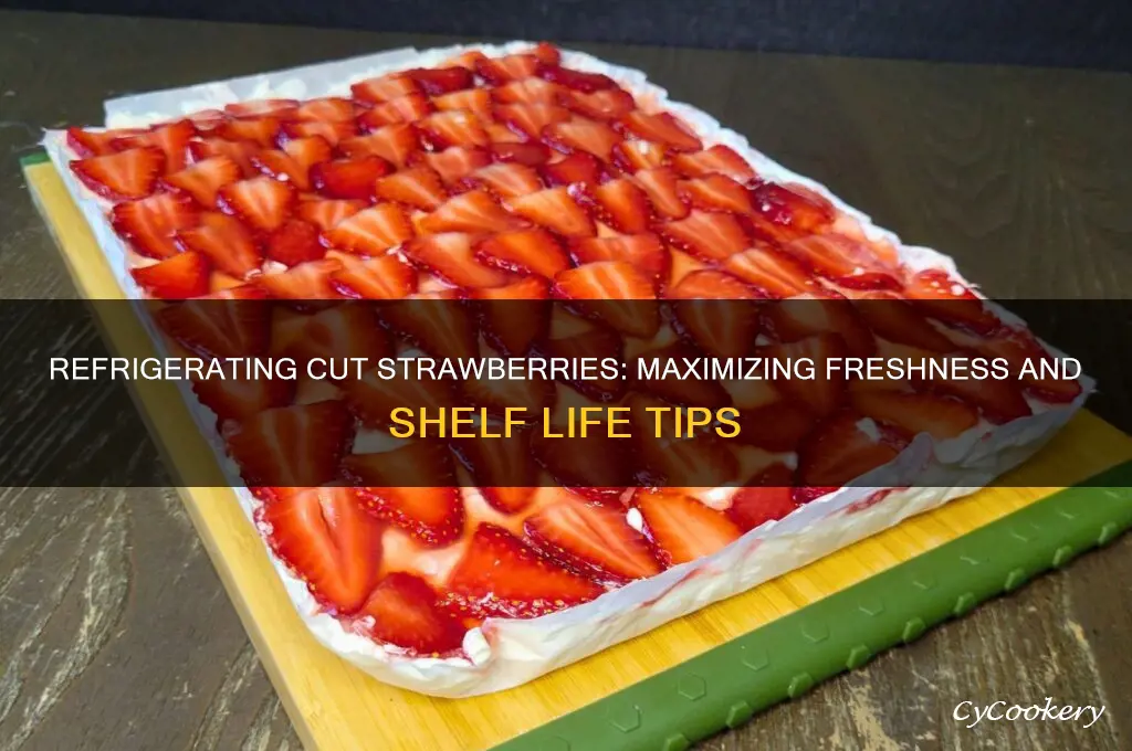 how long can cut strawberries be refrigerated