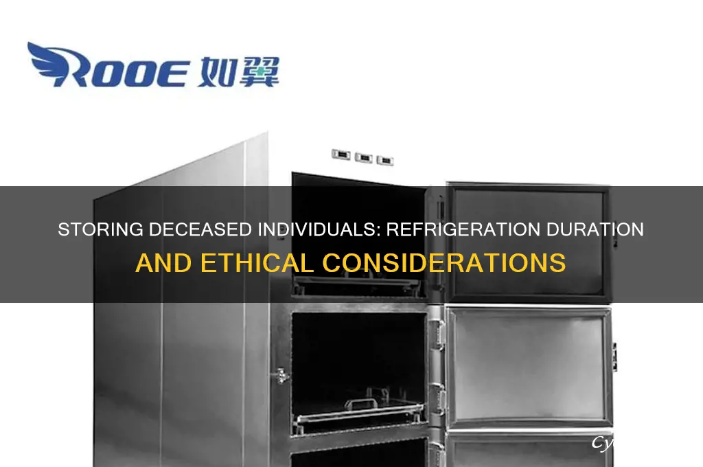how long can dead human be in refrigerator