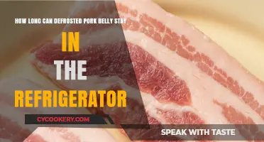Refrigerated Defrosted Pork Belly: Safe Storage Duration Explained