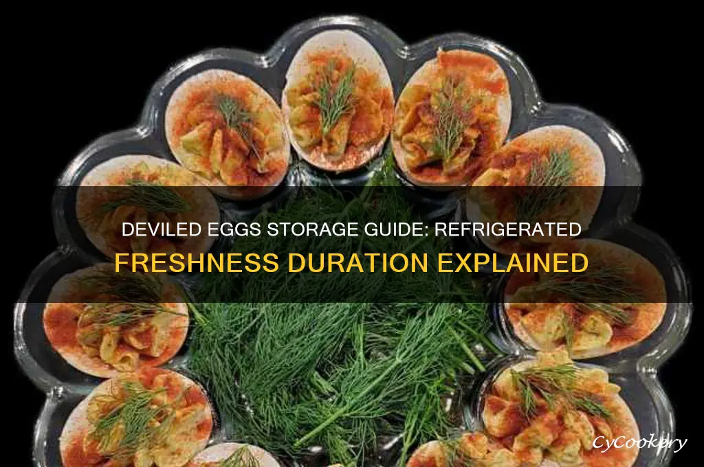 how long can deviled egg stay fresh if refrigerated