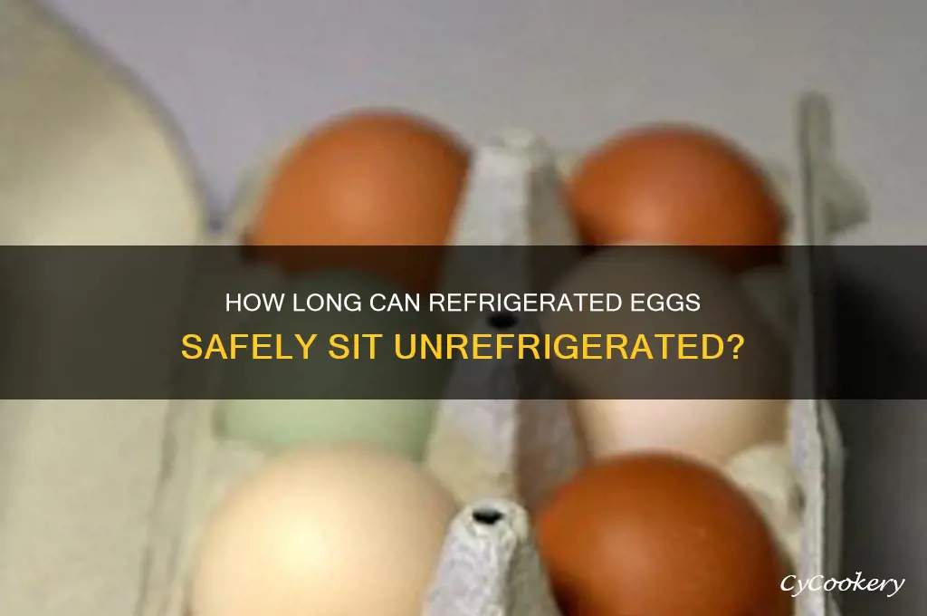 how long can eggs go unrefrigerated after being refrigerated
