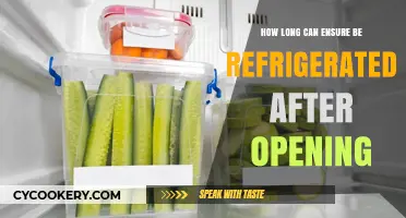 Refrigerating Ensure: How Long Is It Safe After Opening?