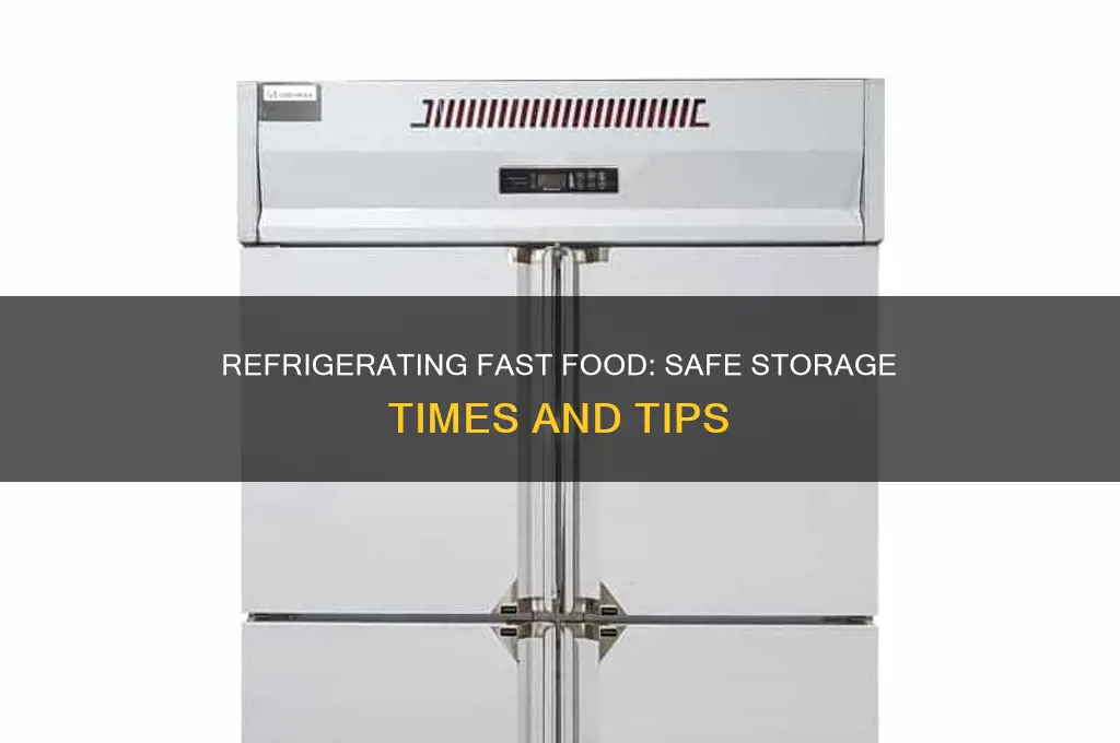 how long can fast food be refrigerated