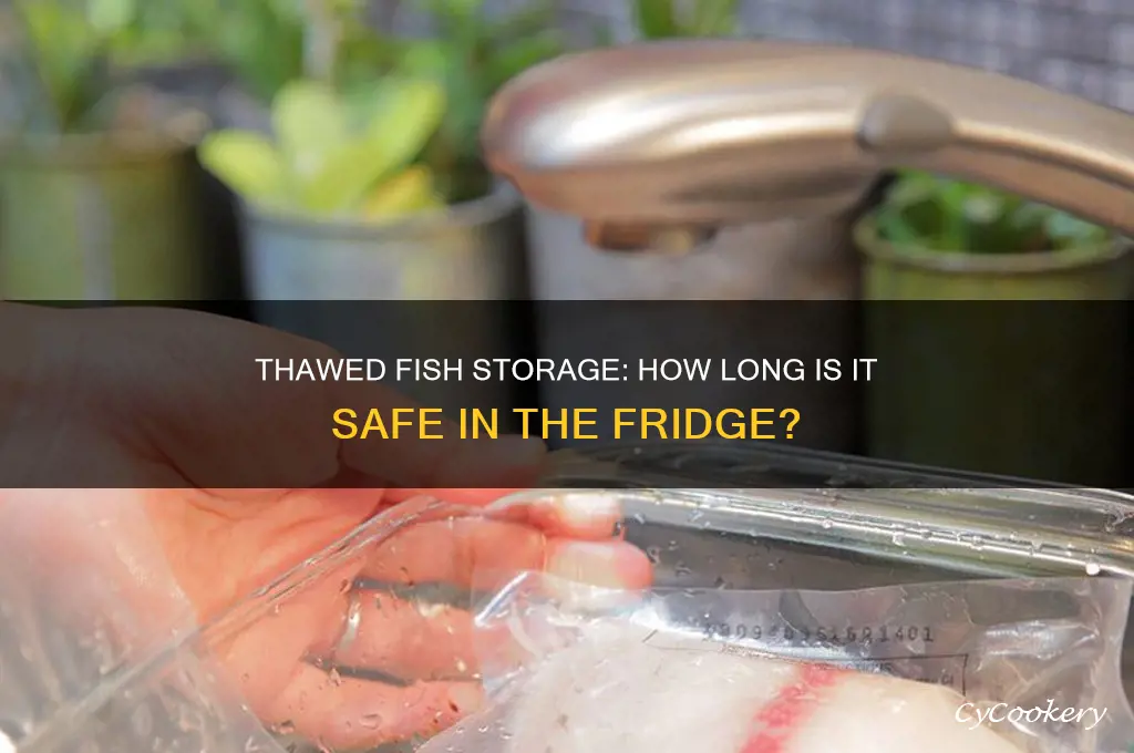 how long can fish stay in the refrigerator after thawing