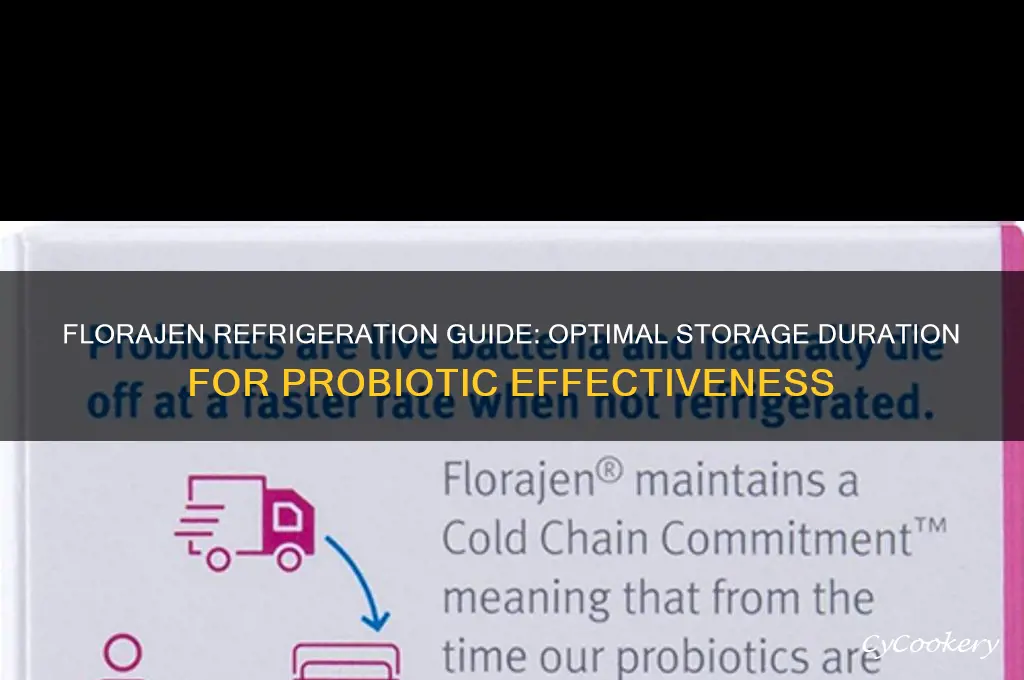 how long can florajen be refrigerated