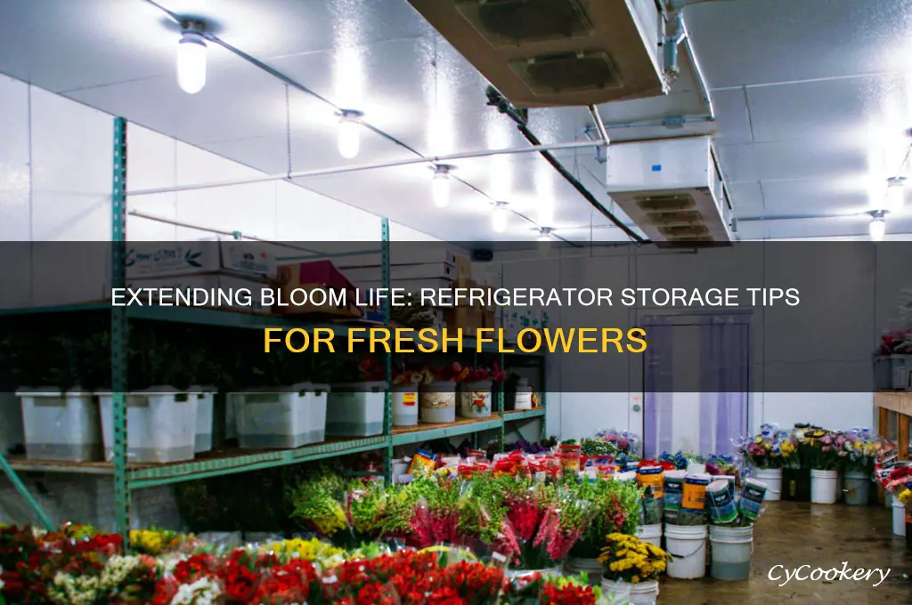 how long can flowers survive in tge refrigerator