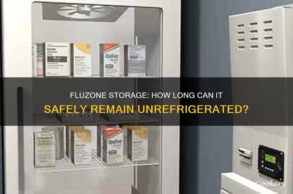 how long can fluzone be left out of refrigerator