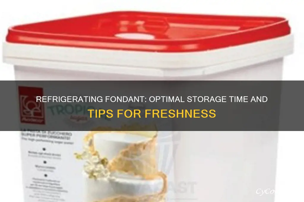 how long can fondant be refrigerated