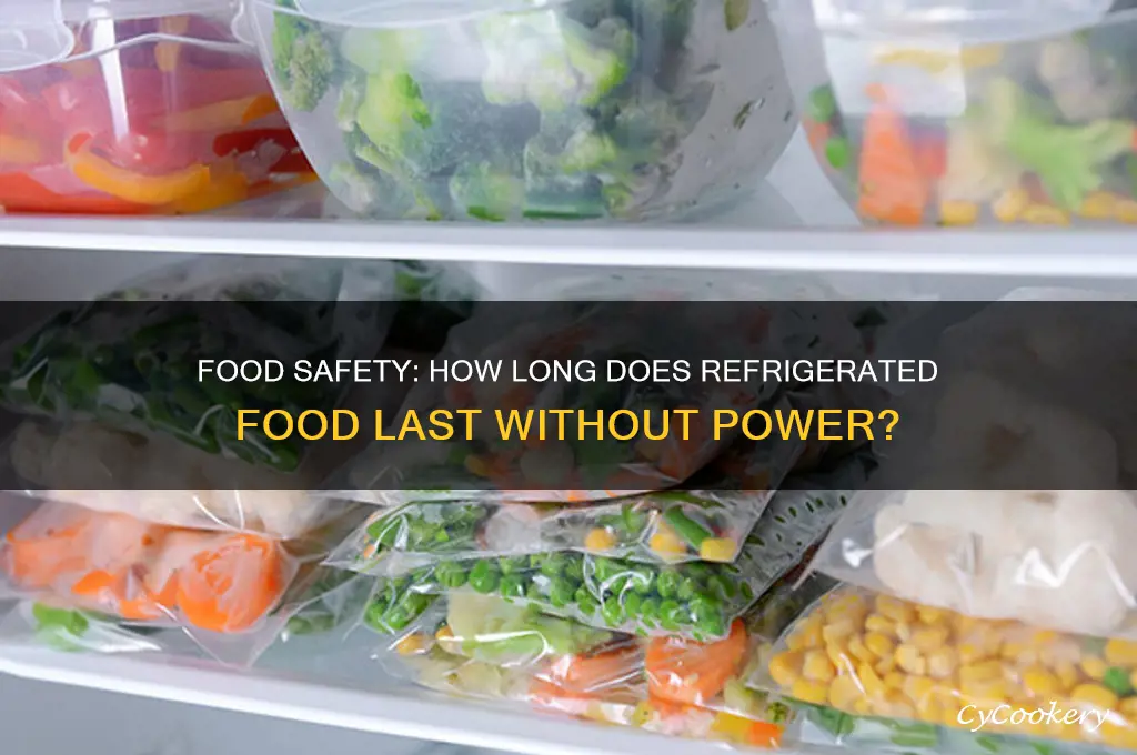 how long can food be in refrigerator without power