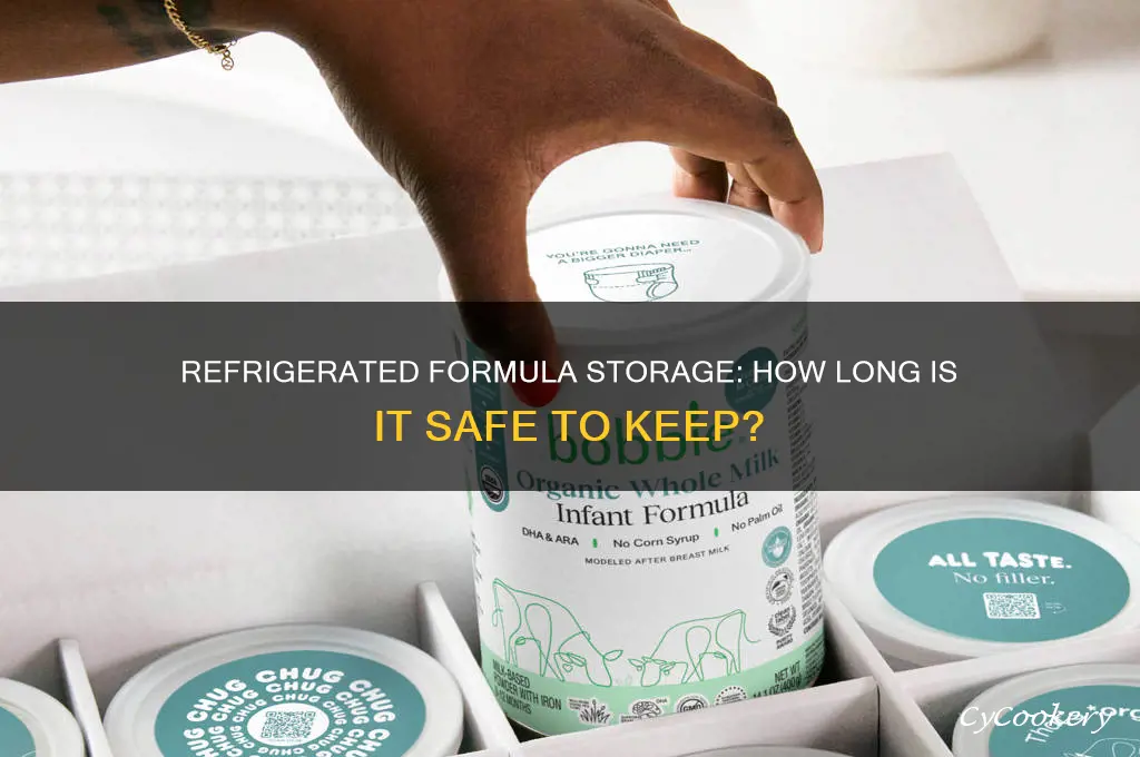 how long can formula be in the refrigerator