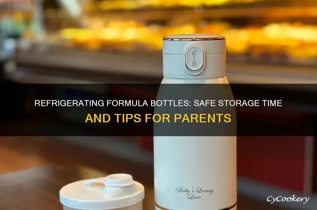 how long can formula bottles be refrigerated