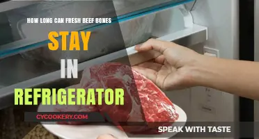 Storing Fresh Beef Bones: Refrigerator Shelf Life Explained