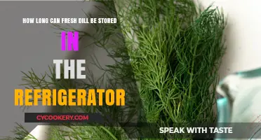 Maximizing Fresh Dill's Shelf Life: Refrigeration Tips and Duration