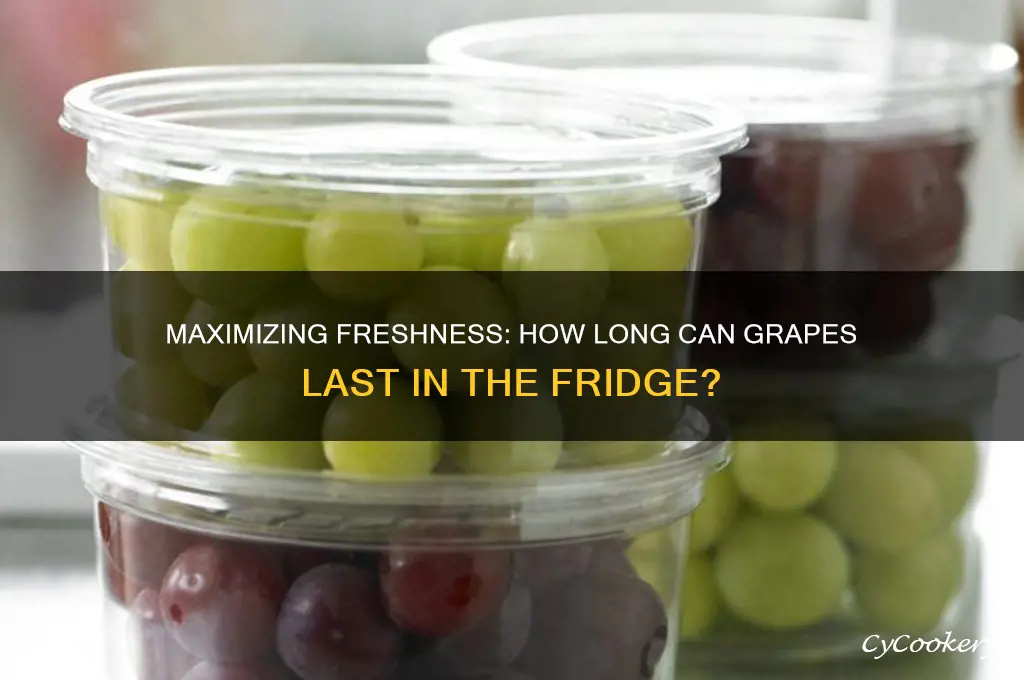 how long can fresh grapes be refrigerator