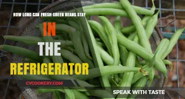 Fresh Green Beans: Refrigerator Storage Time and Tips