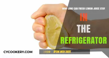 Fresh Lemon Juice Shelf Life: Refrigerator Storage Duration Explained