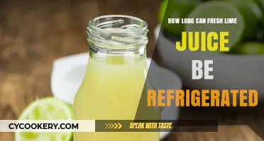 Refrigerating Fresh Lime Juice: Optimal Storage Time and Tips