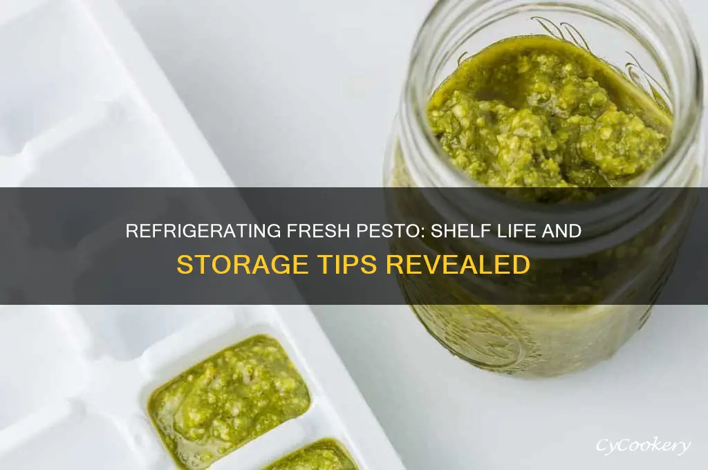 how long can fresh pesto be refrigerated