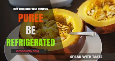 Refrigerating Fresh Pumpkin Puree: Optimal Storage Time and Tips