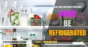 Maximizing Freshness: How Long Can Vegetable Juice Stay Refrigerated?