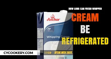 Refrigerated Fresh Whipped Cream: Optimal Storage Time and Tips