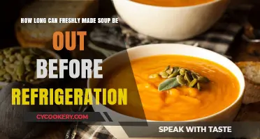 Fresh Soup Safety: How Long Before Refrigeration is Necessary?
