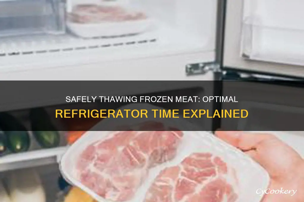 how long can frozen meat thaw in the refrigerator