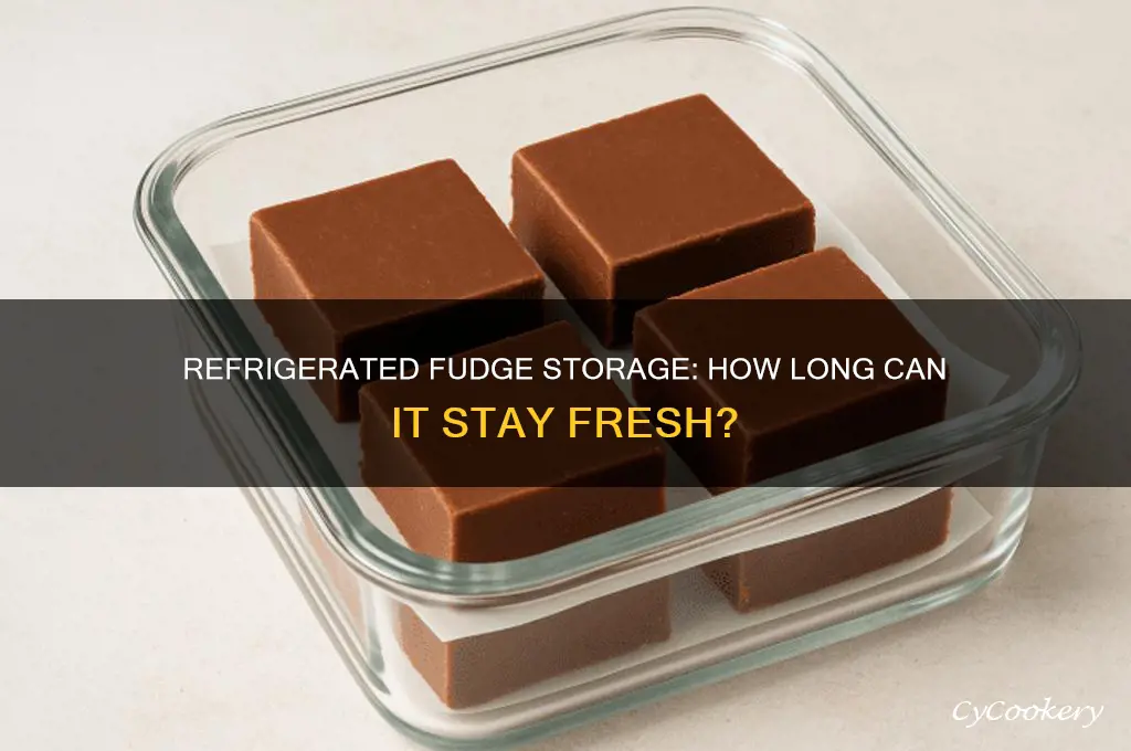 how long can fudge be refrigerated