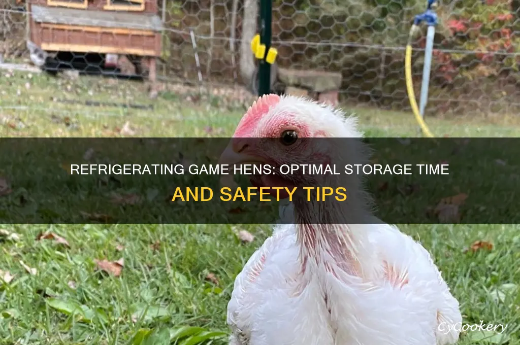 how long can game hens remain refrigerated