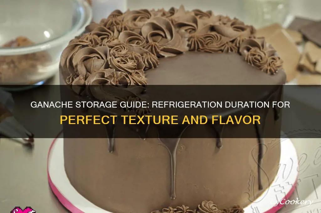 how long can ganache be refrigerated