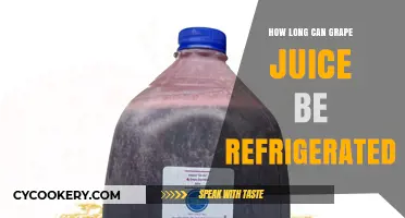 Refrigerated Grape Juice: How Long Does It Stay Fresh?