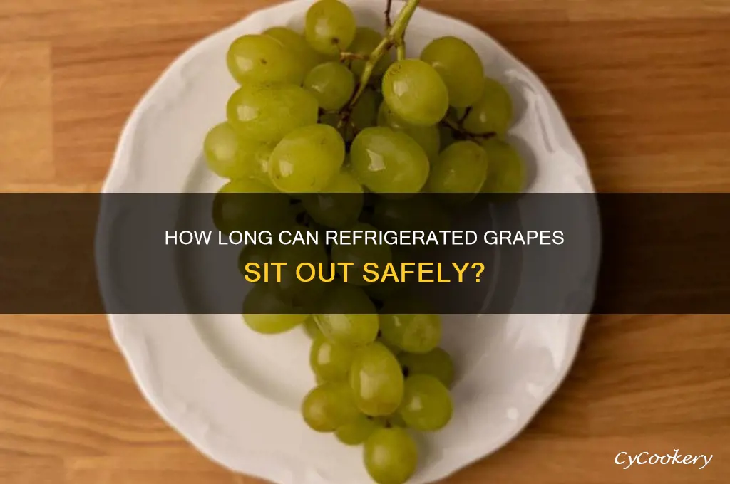 how long can grapes sit out after being refrigerated