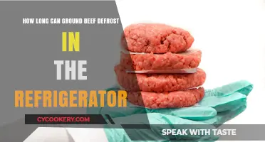 Safely Defrosting Ground Beef: Refrigerator Thawing Time Guide
