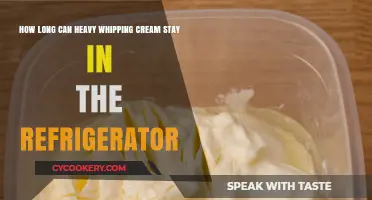 Heavy Whipping Cream Shelf Life: Refrigerator Storage Duration Explained