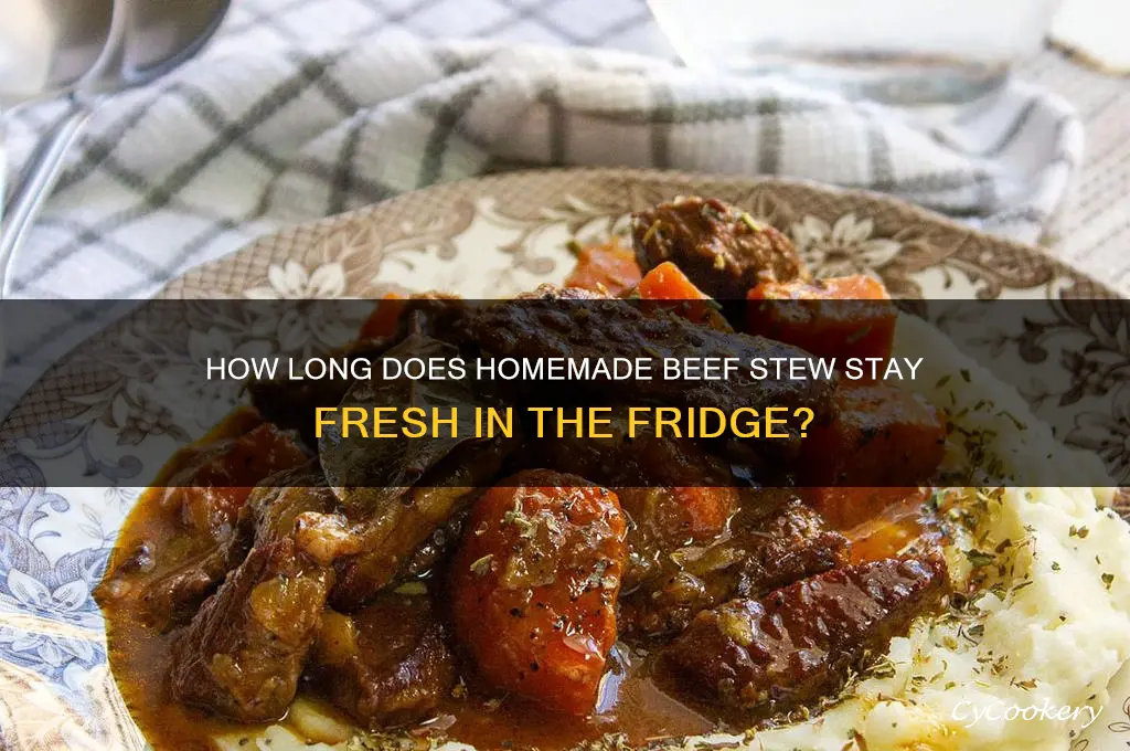 how long can home-made beef stew stay fresh in refrigerator