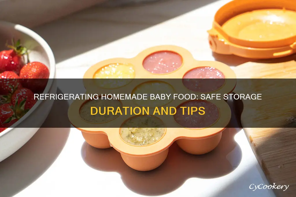 how long can homemade baby food be refrigerated