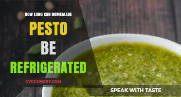 Refrigerating Homemade Pesto: Shelf Life and Storage Tips Revealed