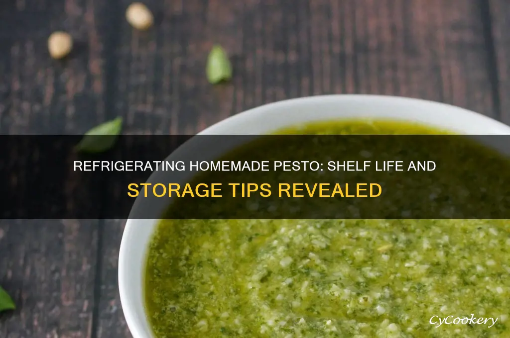 how long can homemade pesto be refrigerated