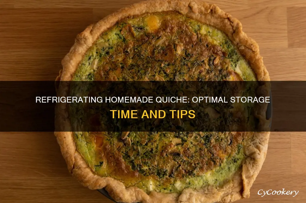how long can homemade quiche be refrigerated