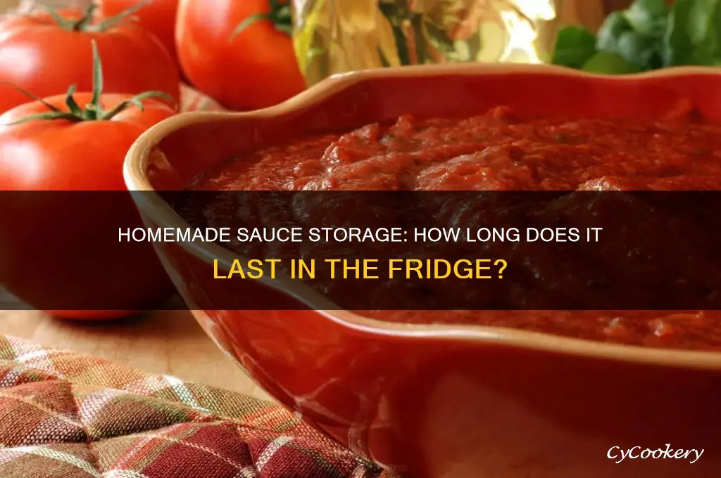how long can homemade sauce stay in refrigerator