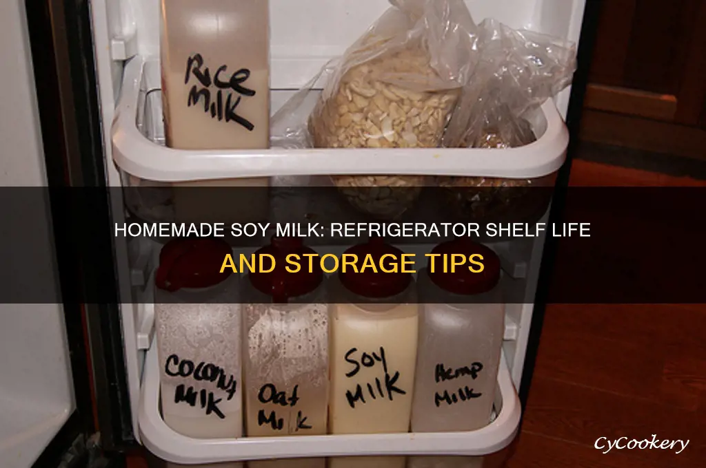 how long can homemade soy milk stay in refrigerator