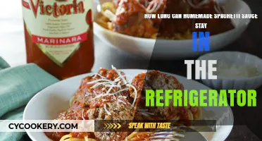 Refrigerated Homemade Spaghetti Sauce: Safe Storage Duration and Tips