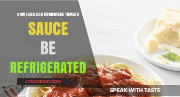 Refrigerating Homemade Tomato Sauce: Optimal Storage Time and Tips