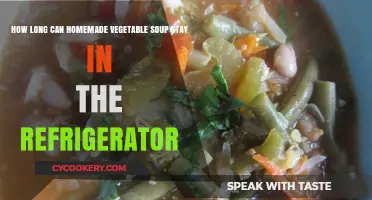 Refrigerated Homemade Vegetable Soup: Safe Storage Duration and Tips