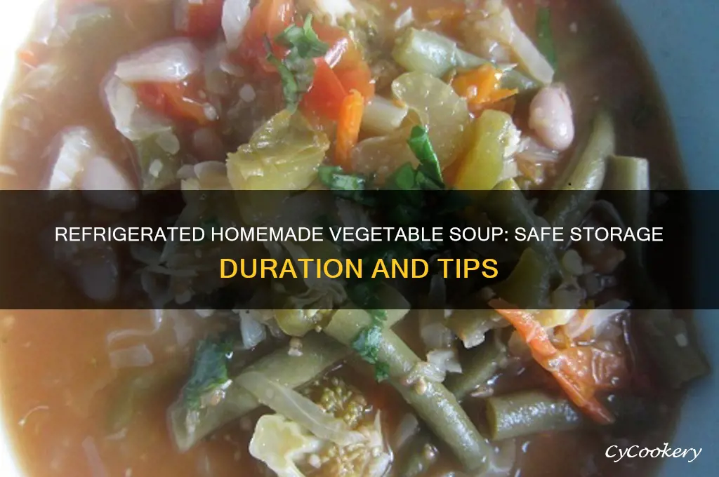 how long can homemade vegetable soup stay in the refrigerator