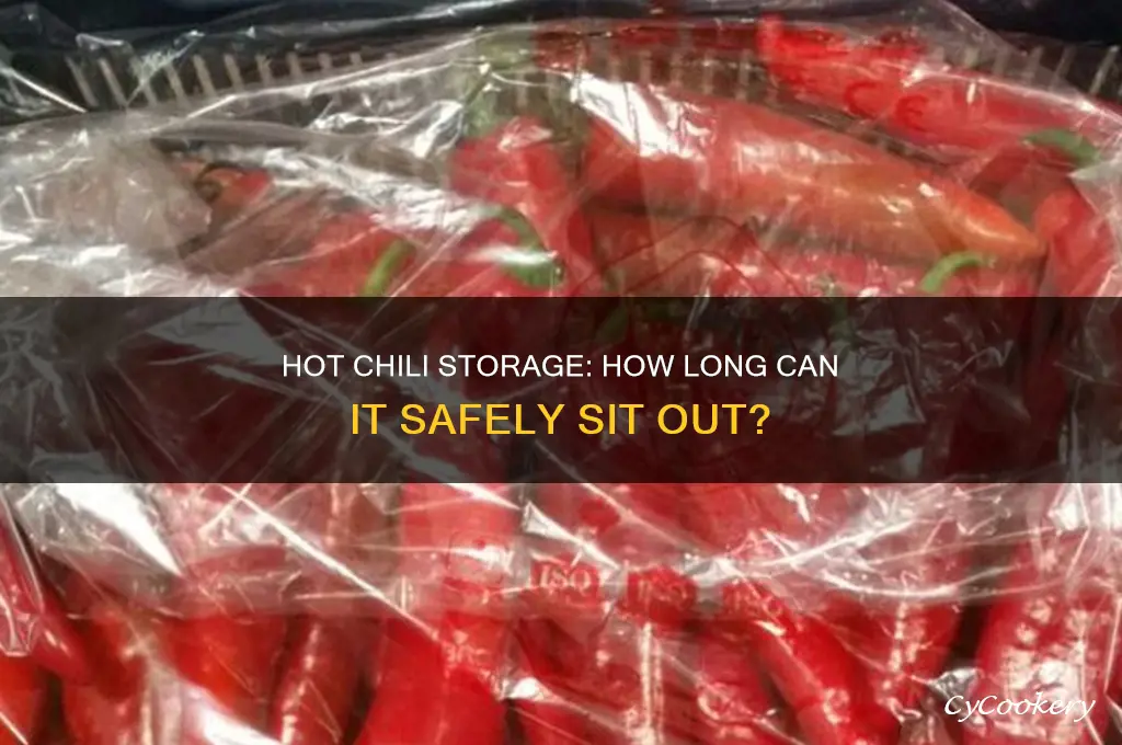 how long can hot chili sit out before refrigerating