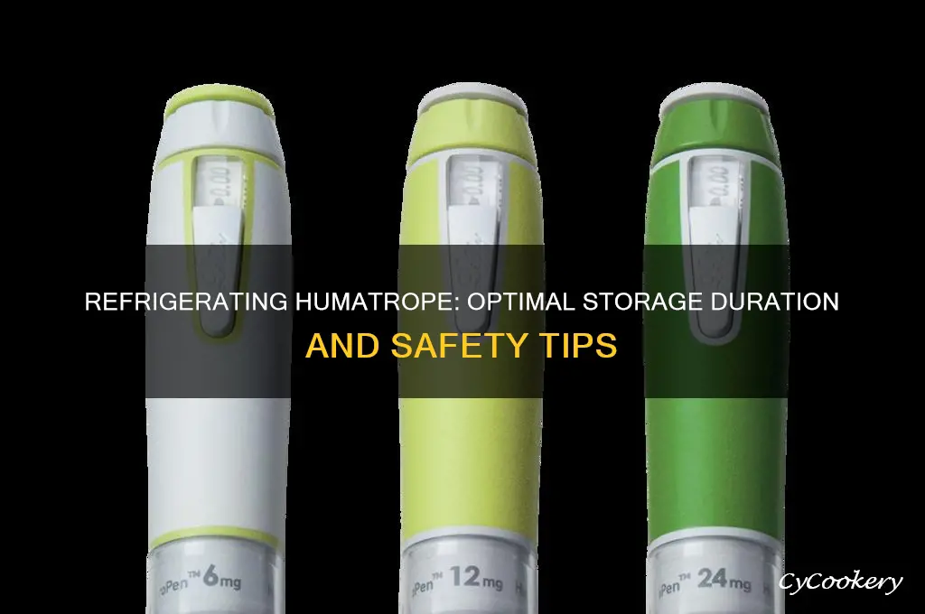 how long can humatrope be refrigerated
