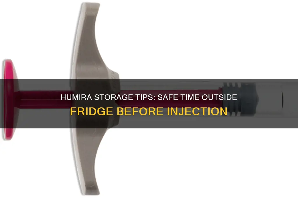 how long can humira stay out the refrigerator before injection